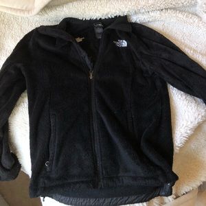 North face fleece zip up coat women’s